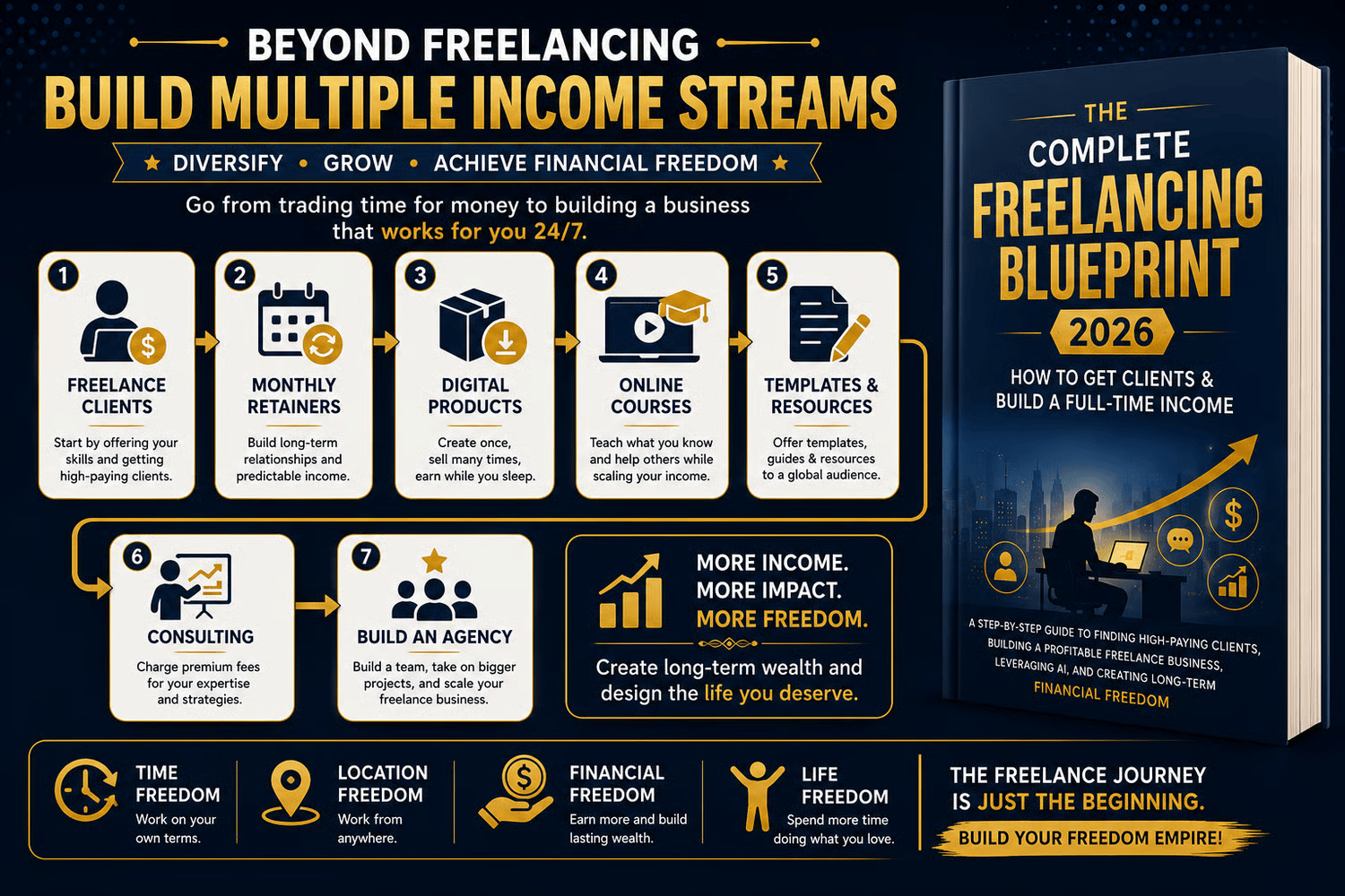 The Complete Freelancing Blueprint 2026 – 250+ Page Guide, Client Templates & AI Tools Bundle