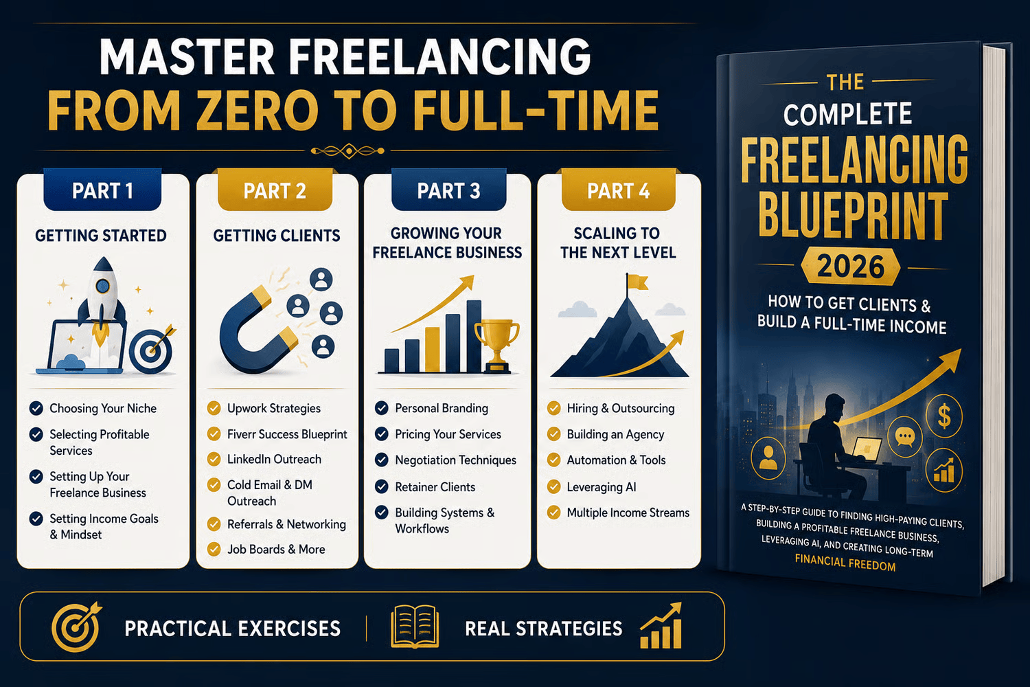 The Complete Freelancing Blueprint 2026 – 250+ Page Guide, Client Templates & AI Tools Bundle